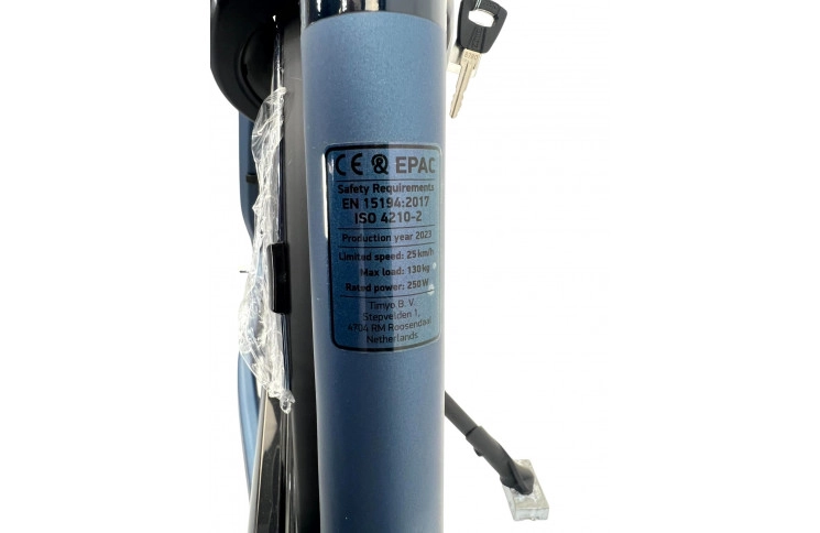 City e-bike VanDijck Freya L M300, 36V18.2Ah 655 Wh, 56, grey-blue