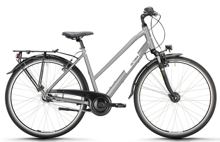 VICTORIA Trekkingfiets TREQANA 3 28"/56cm-L/8/asgrijs/02985810