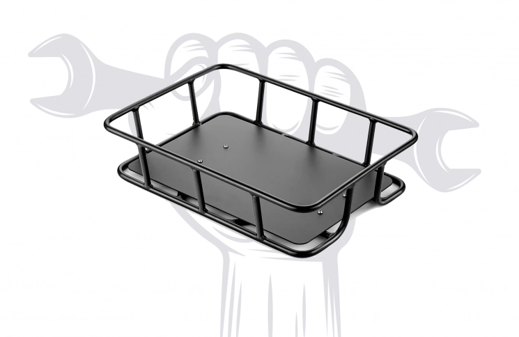 Montage van kunststof fietskrat, materialen worden apart berekend