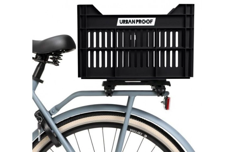 Recycled Bike Crate Urban Proof Click 30 Liters - Black