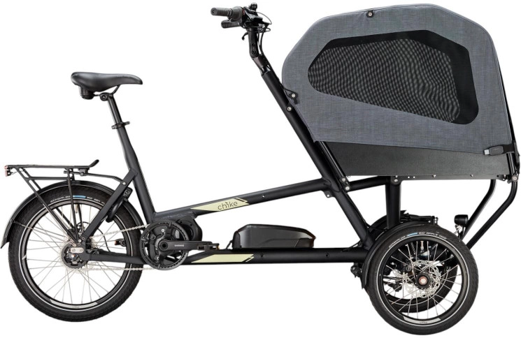chike Elektrische cargofiets e-Dog SE №1 16"-20"/50cm/5/schwarz - zand mat/02301023