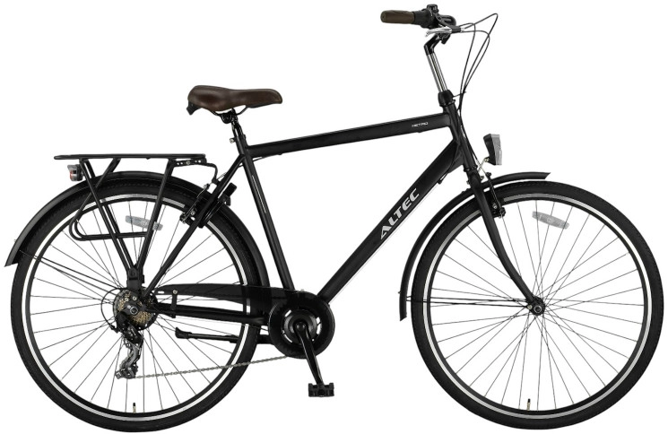 Herenfiets Altec Metro 28"/55cm/mat-zwart