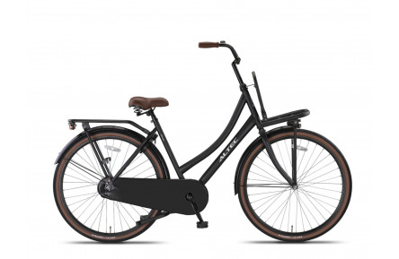 Damesfiets Altec Classic Transportfiets 28"/53cm/mat-zwart