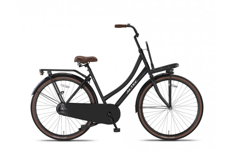 Damesfiets Altec Classic Transportfiets 28"/53cm/mat-zwart
