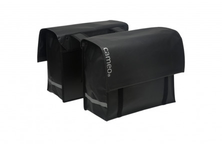 Dubbele Fietstas New Looxs Cameo Bisonyl Dull Black 46 Liter