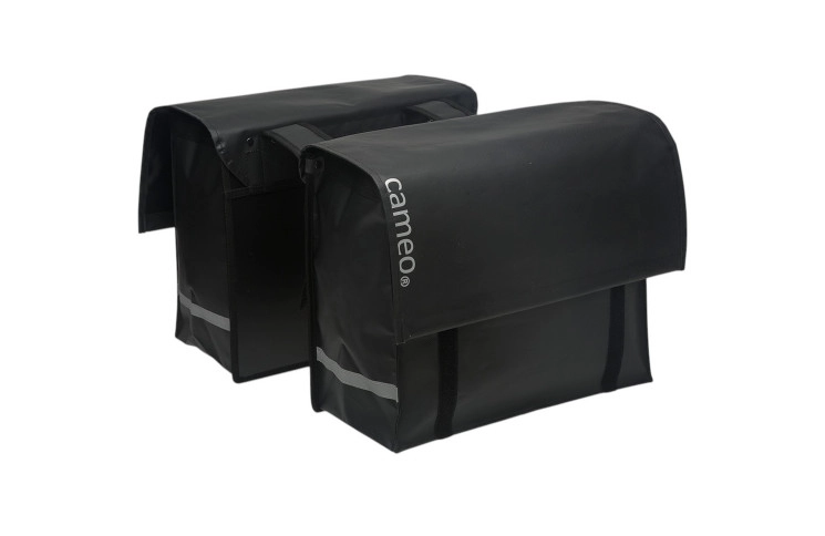 Dubbele Fietstas New Looxs Cameo Bisonyl Dull Black 46 Liter