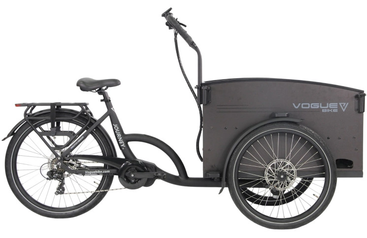 E-CARGO Vogue Journey+ 7 26"-24"/48cm/Matt-Zwart/36V 14.5Ah 522Wh ANANDA LCD