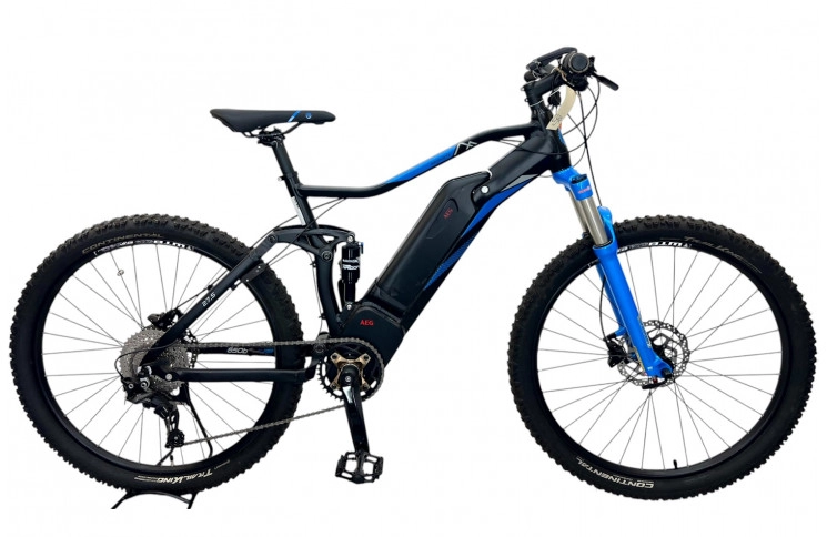 E-BIKE Prophete Graveler E-MTB 27.5"/48cm/black-blue/48V 12.8Ah 614Wh