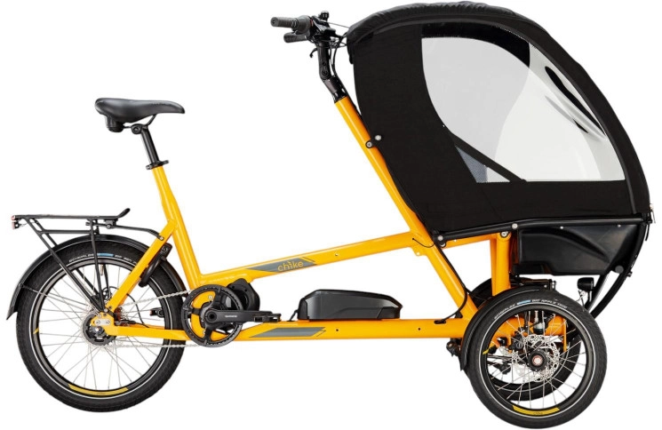 chike Elektrische cargofiets e-Kids SE №1 16"-20"/50cm/5/meloenengelb - grijs/02301001