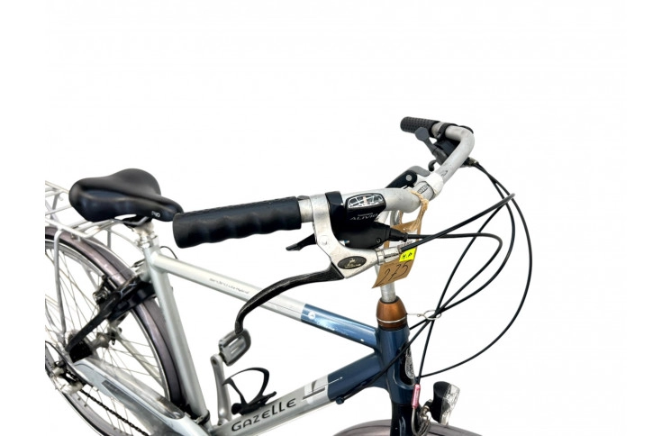 Herenfiets GAZELLE MEDEO silver/28/w/al/sity/54