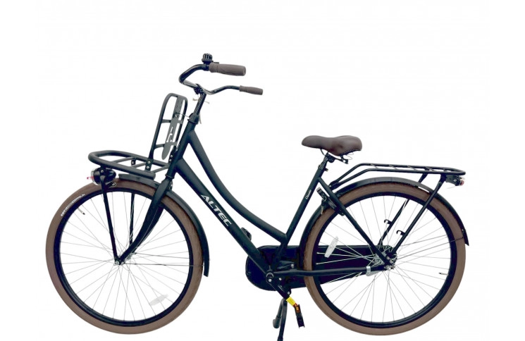 Damesfiets Altec Classic Transportfiets 53cm Mat Zwart