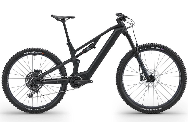 CONWAY Elektrische MTB Full-Suspension Ryvon ST 4.0 29"/46cm-XL/12/carbon mat - zwart/02830069