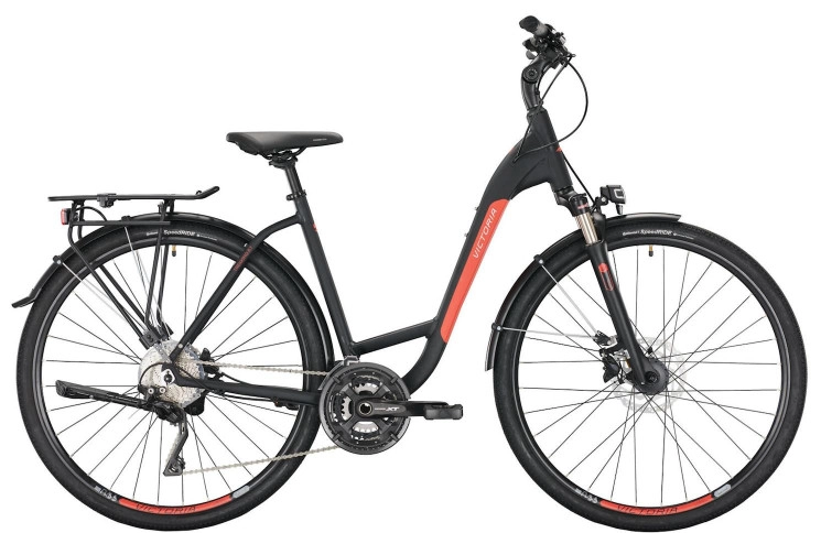 VICTORIA Trekkingfiets Trekking 8.7 28"/56cm-L/30/diepzwart mat/02980241