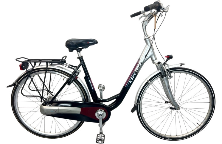 Damesfiets Union Cwitch 28"/54cm/Zwart-grijs