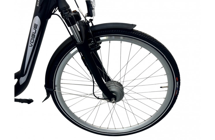 E-BIKE VOGUE BASIC, 3SP, 47CM, MATT-BLACK-BROWN, 36V/13Ah/45Nm/468Wh