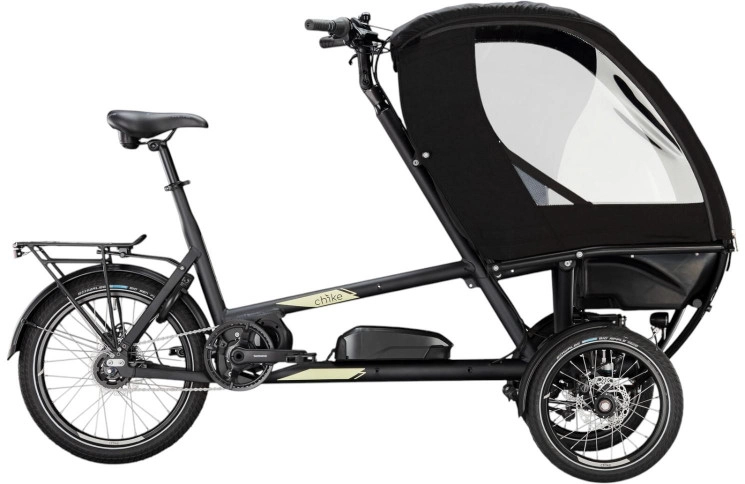 chike Elektrische cargofiets e-Kids SE №1 16"-20"/50cm/5/zwart - zandmat/02301000