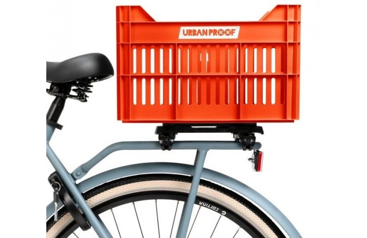 Gerecyclede Fietskrat Urban Proof Click 30 Liter - Oranje