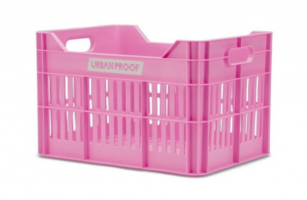 Recycled Bike Crate Urban Proof Click 30 Liters - Bright Pink