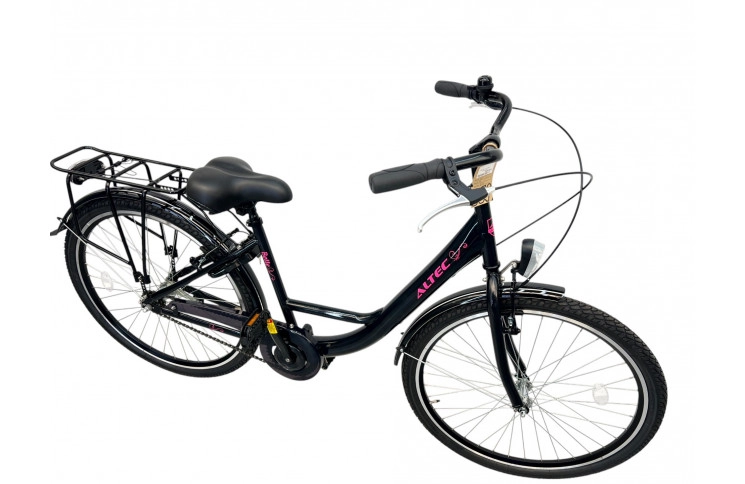 Damesfiets Altec Belle 26"/40 cm/Zwarte Zalm/25842