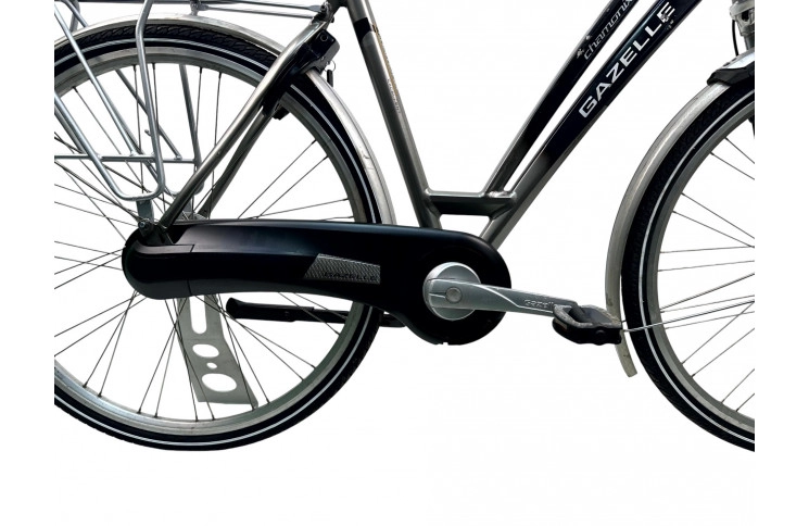Damesfiets Gazelle Chamonix 28"/54cm/Grijs-donker-blauw