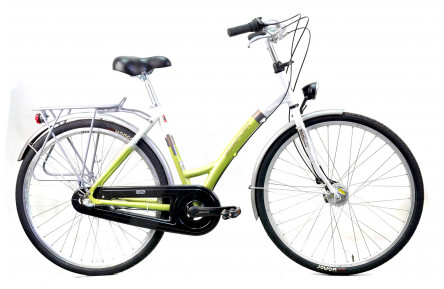 Damesfiets Simplex Lucca 28" 50 cm wit/groen