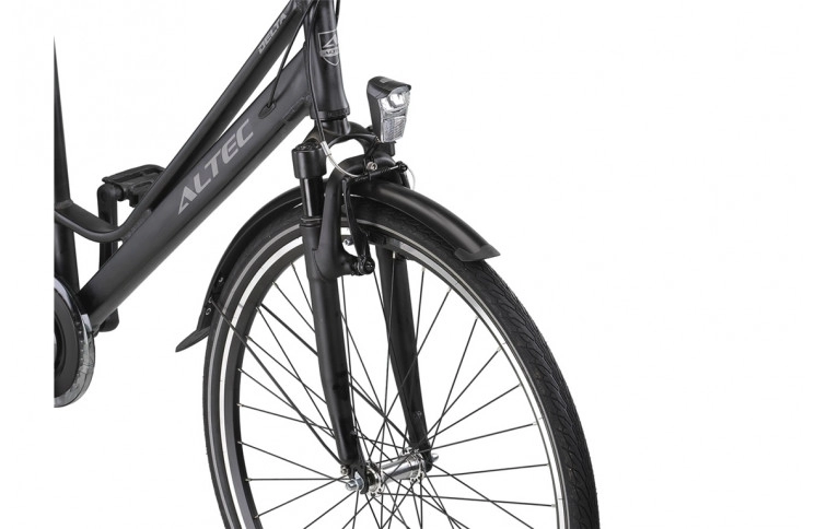 Damesfiets Altec Delta 28"/50 cm/Zwartmat/284630