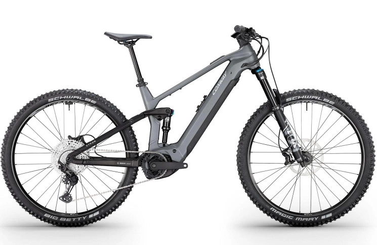 CONWAY Elektrische MTB Full-Suspension Xyron ST 5.0 №1 29"/42cm-M/12/grafietgrijs mat - zwart mat/02810428