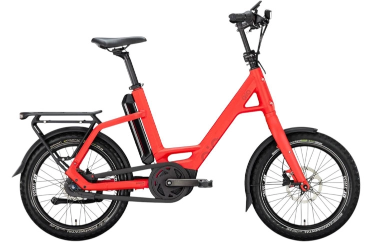 QiO Elektrische compactfiets EINS AP-8 №1 20"/48cm/8/imola rood mat/02652014