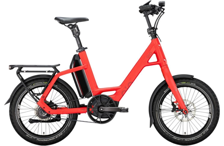 QiO Elektrische compactfiets EINS P-R №1 20"/48cm/14/imola rood mat/02652094