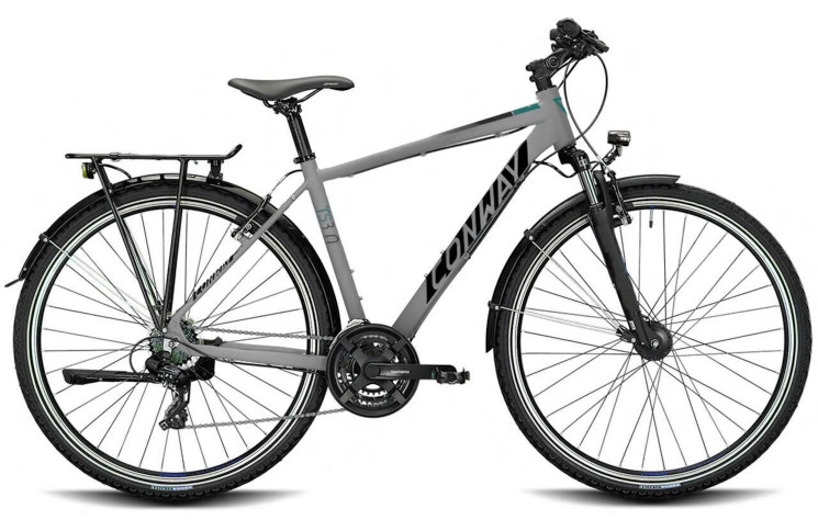 CONWAY Trekking bike TS 3.0 28"/60cm-XL/21/light grey matt - moos metallic/02897213