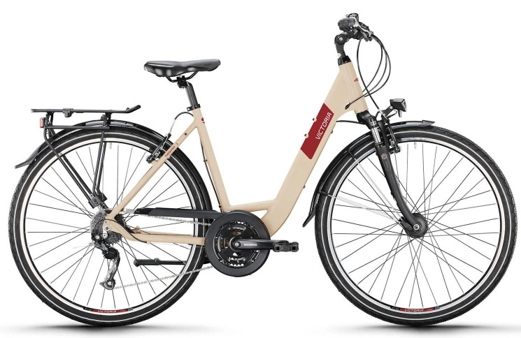 VICTORIA Trekkingfiets TREQANA 2 28"/46cm-S/24/grijsbeige mat/02986040