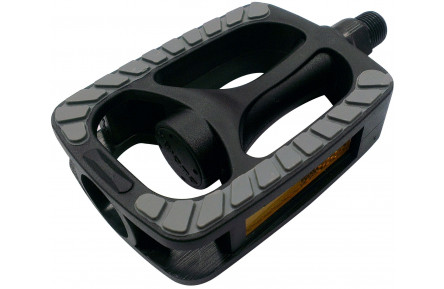 Pedaalset Marwi SP-813 PP met grijze non-slip inlay - zwart