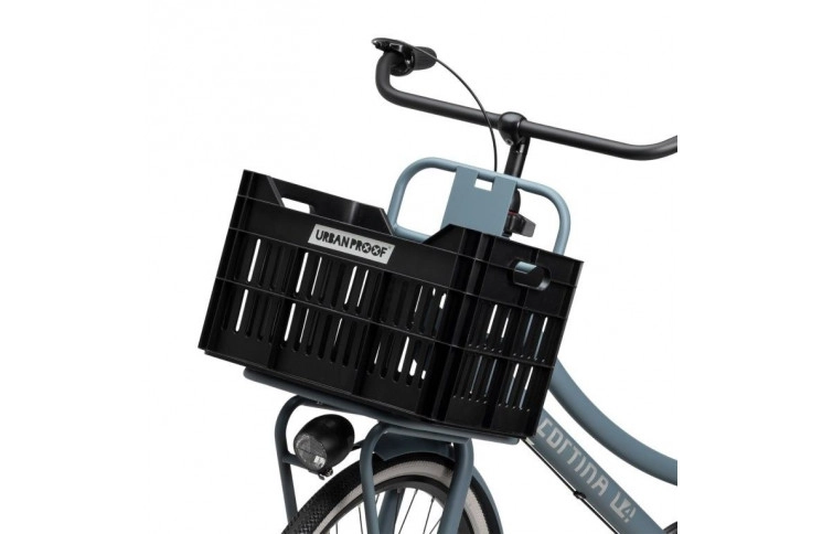 Recycled Bike Crate Urban Proof Click 30 Liters - Black