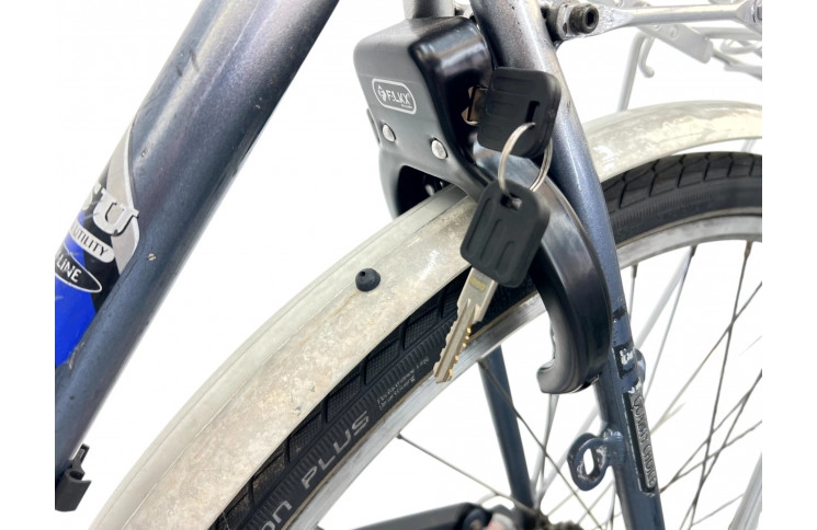 Damesfiets NSU w/blue/28/sity/al/55cm