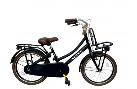 Meisjesfiets Altec Urban 20/32cm/Transportfiets Mat Zwart