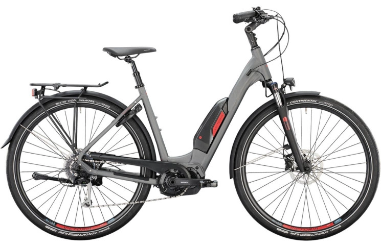 VICTORIA Elektrische trekkingfiets eTouring 6.4 28"/50cm-M/9/carboniet grijs-mat - zwart metallic/02977619