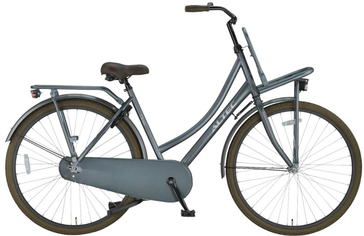 Damesfiets Altec Classic Transport 28"/53cm/donker-grijs