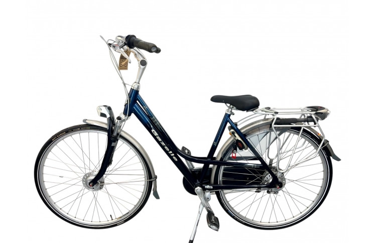 Woman's bicycle Gazelle Davos w/al/blue/28/sity/f50cm