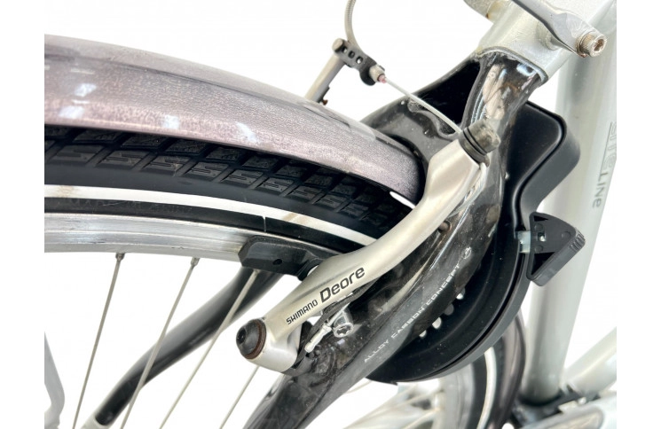 Herenfiets GAZELLE MEDEO silver/28/w/al/sity/54