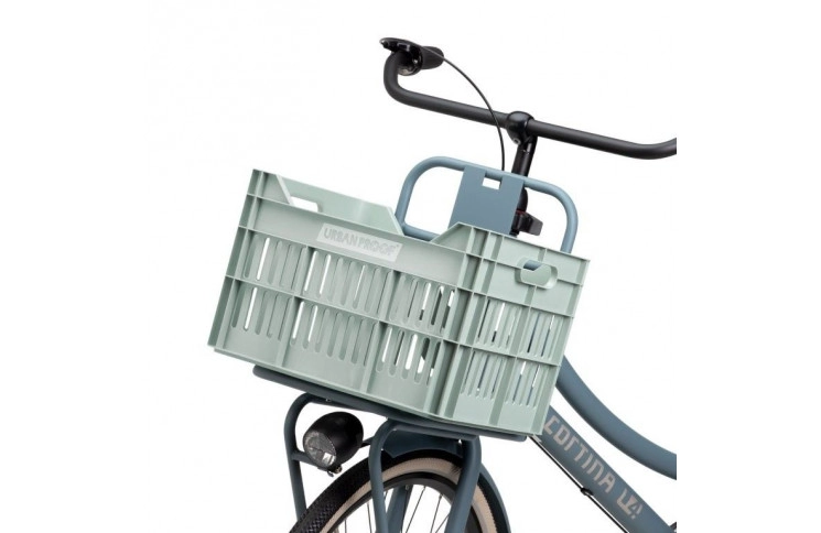 Gerecyclede Fietskrat Urban Proof Click 30 Liter - Mistig Mintgroen