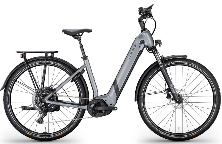 CONWAY Elektrische trekkingfiets Cairon T 3.0 750 SE №1 28"/46cm-M/9/schaduwgrijs metallic mat - zwart metallic mat/02810557