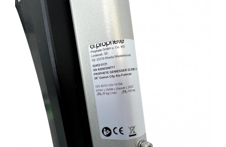 City woman's e-bike 28" Prophete Geniesser 22.EMC.10, 49, white