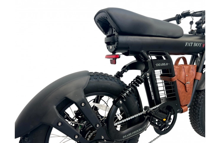 DIABLO E-BIKE, FAT BOY, MATT-BLACK/BLACK, 15,6AH 48V 748,8WH
