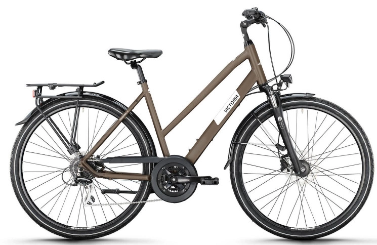 VICTORIA Trekkingfiets TREQANA 4 28"/51cm-M/24/aardegrijs mat/02986115