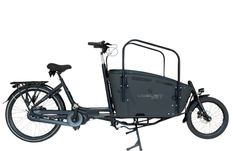 E-CARGO Vogue Carry 2 8 26"-20"/50cm/Mat-Zwart/36V 15Ah 540Wh  Ananda M81 LCD