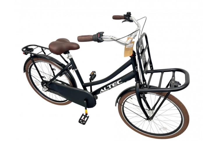 Meisjesfiets Altec Dutch 24"/43 cm/Mat Zwart/24225
