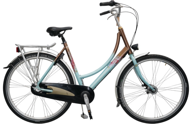 Damesfiets Batavus Blockbuster 28"/56cm/Blauw-bruin