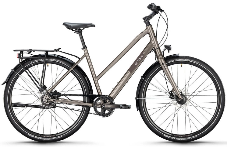 VICTORIA Trekkingfiets TREQANA 9 №1 28"/46cm-S/8/marmergrijs glanzend/02921287