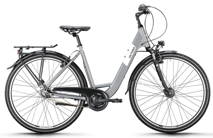 VICTORIA Trekkingfiets TREQANA 3 28"/51cm-M/8/asgrijs/02985836