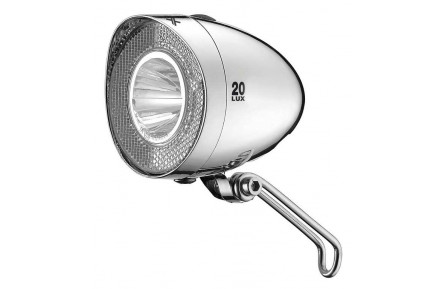 Koplamp XLC Retro CL-F20 Led Batterij Chroom